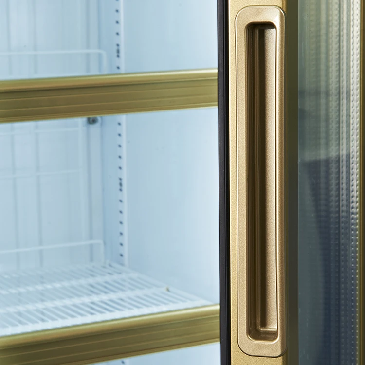 Supermarket glass door horizontal beverage cabinet  machine deep freezer