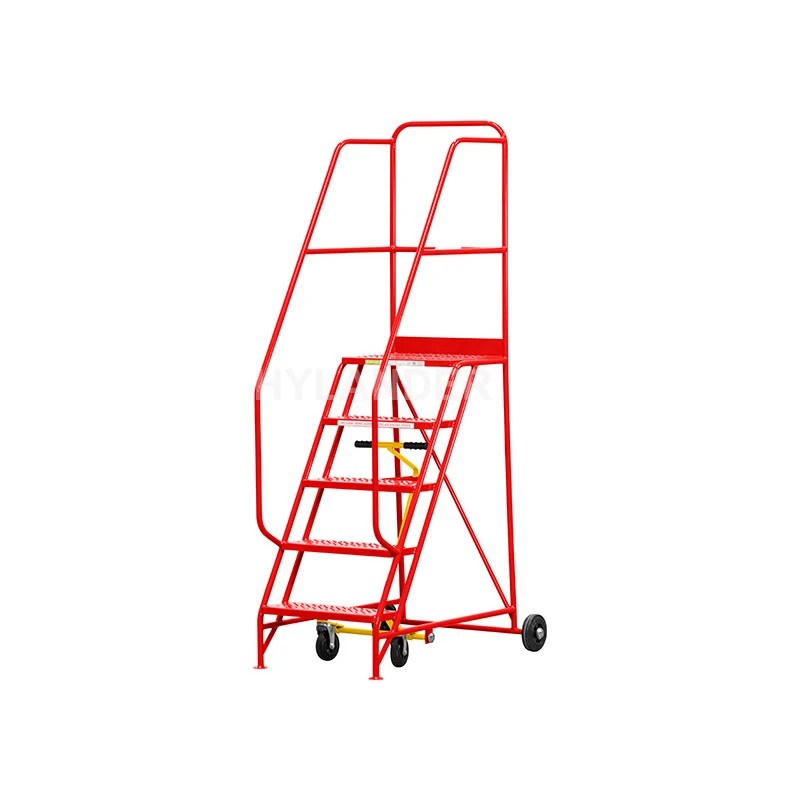 Warehouse supermarket portable step moveable stair non slip safety step easy transportable step ladder for warehouse