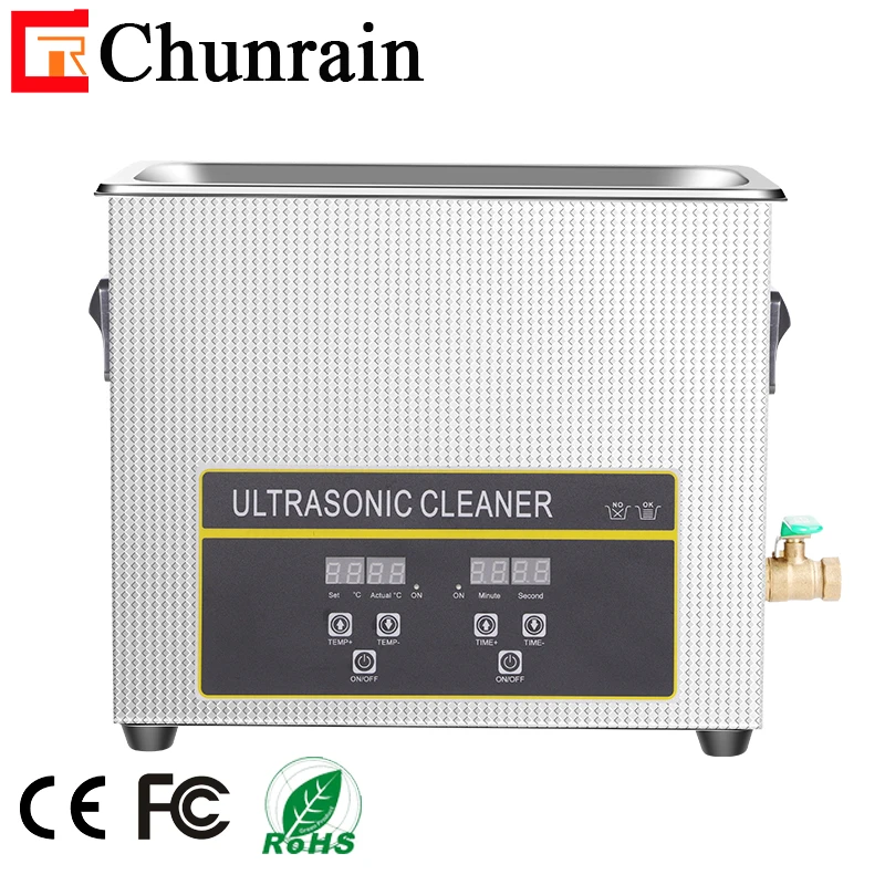FCC CE по ограничению на использование опасных материалов в производстве Ультразвуковой очиститель ванн для виниловых пластинок PCB подшипники CR-031S 6.5L 180 Вт 40 кГц 60 кГц 68 кГц 80 кГц