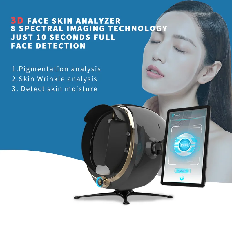 Facial Care Face Skin Analysis Machine Face Scanner Moisture Facial Test Machine Analizador De Piel Home Use Skin Analyzer