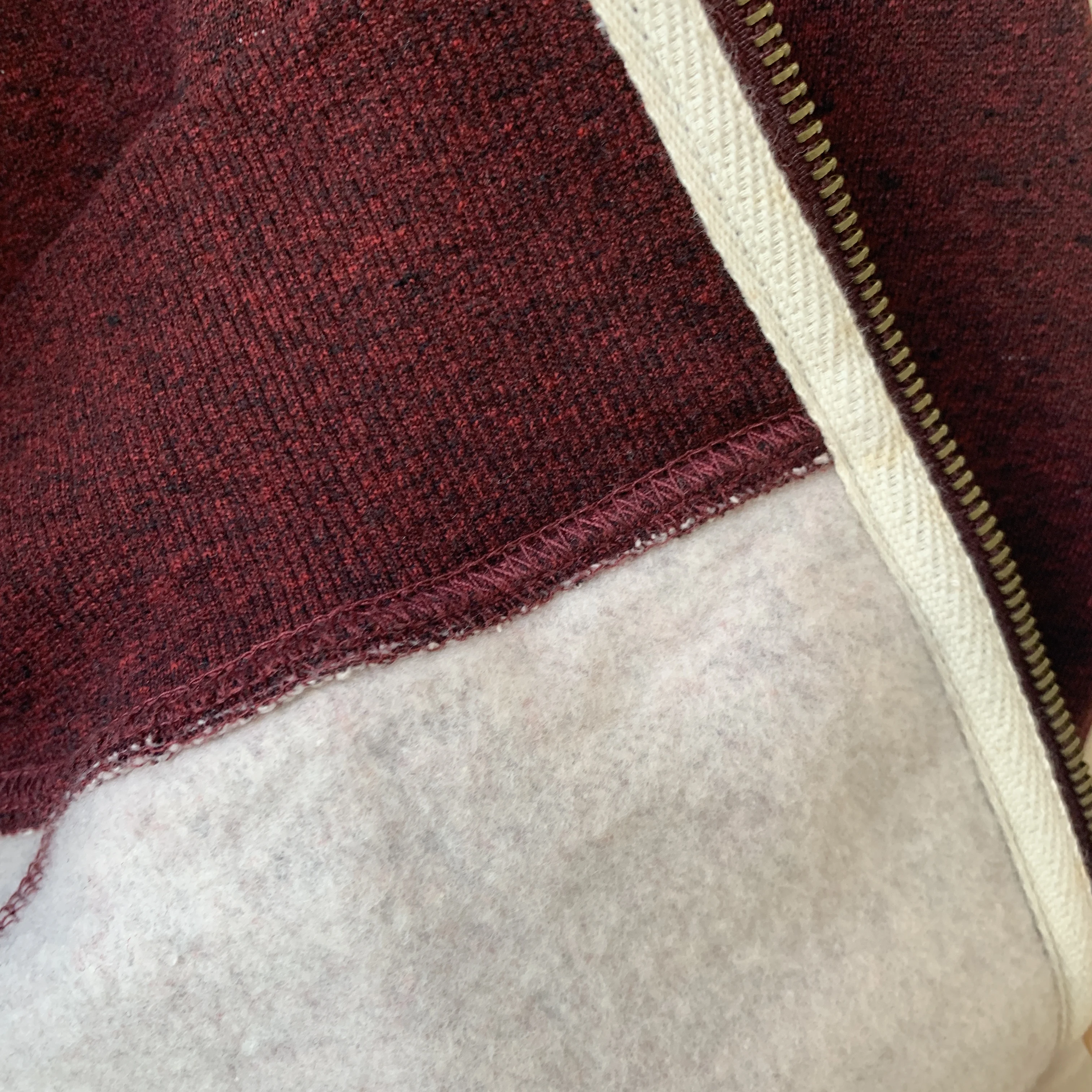 Повседневный темно-красный винный теплый пуловер с логотипом на заказ, мужские зимние толстовки на молнии