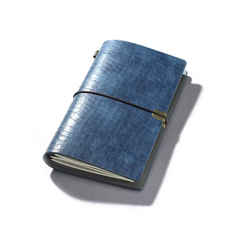 
Elastic rubberband a4 custom planner kraft folder vintage journal a6 pu leather traveler paper inserts travel blank notebooks 