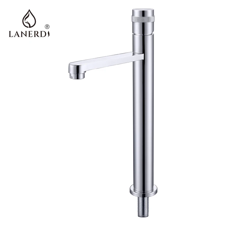 Lanerdi Cross Handle Single Lever  Brass Chrome Basin Faucet