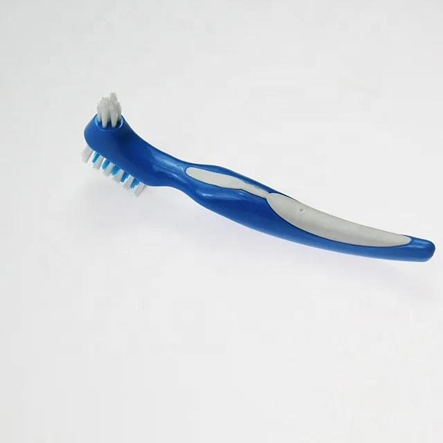 Wholesale cleaning dental artificial teeth tools adult home travel use denture toothbrush for dental prosthesis