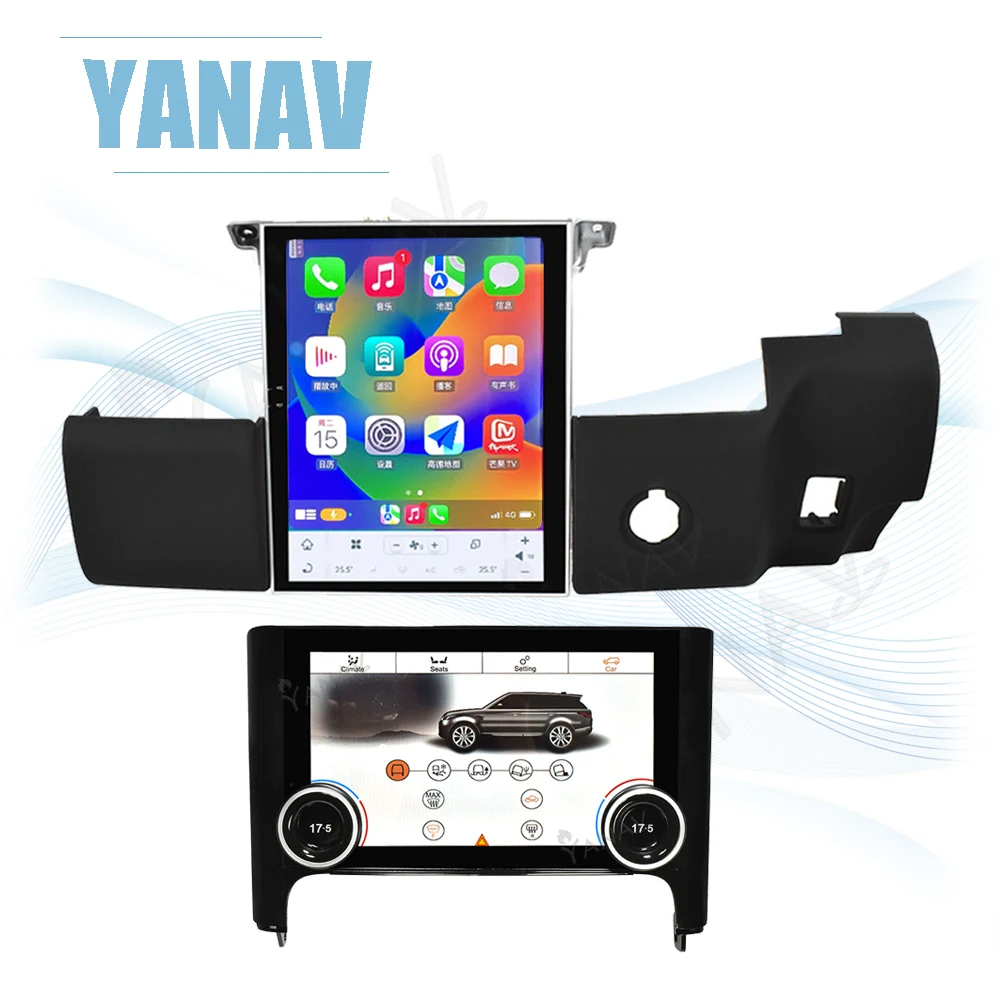 Автомагнитола RHD, Android 13, 8 +, 128 Гб, GPS-навигатор, мультимедийный плеер Carplay для Land Rover Range Rover Sport L320, 2009-2013