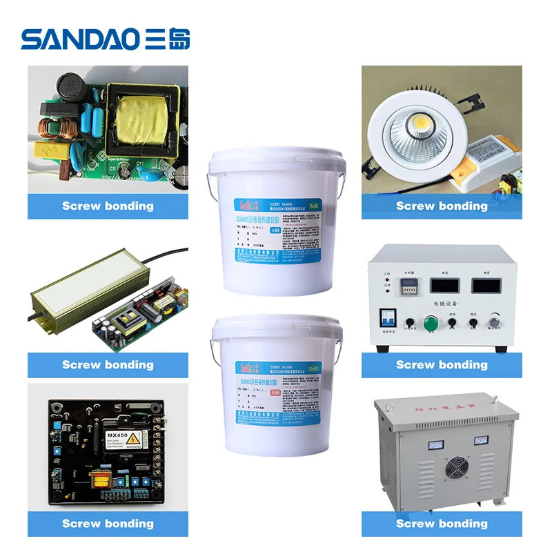 Cheap SD6105 Two Components Thermal Conductive Potting Compound Adhesives AB Glue for LED Power Circuit Board
