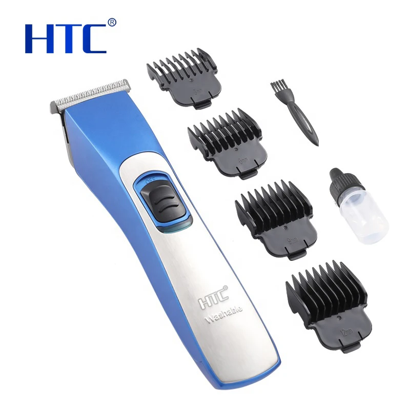 HTC AT-129 IPX7 Fully Washable Hair clipper Stainless Steel Cover Hair Cutting Electric Hair Trimmers