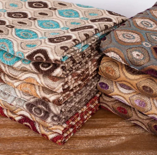 high quality nice look jacquard chenille curtain fabric