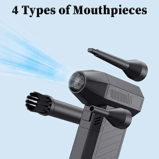 Mini turbo jet fan Violent Fan portable 130100RPM 2500mah*3 Compressed Air Duster blower Leaf blower