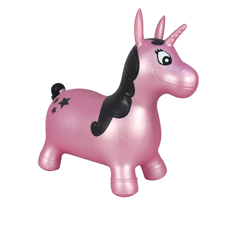 Educational Toys Bouncy Hopper Inflatable Unicorn Jumping Horse Indoors and Outdoors Toy for Toddlers and Kids Boys and Girls