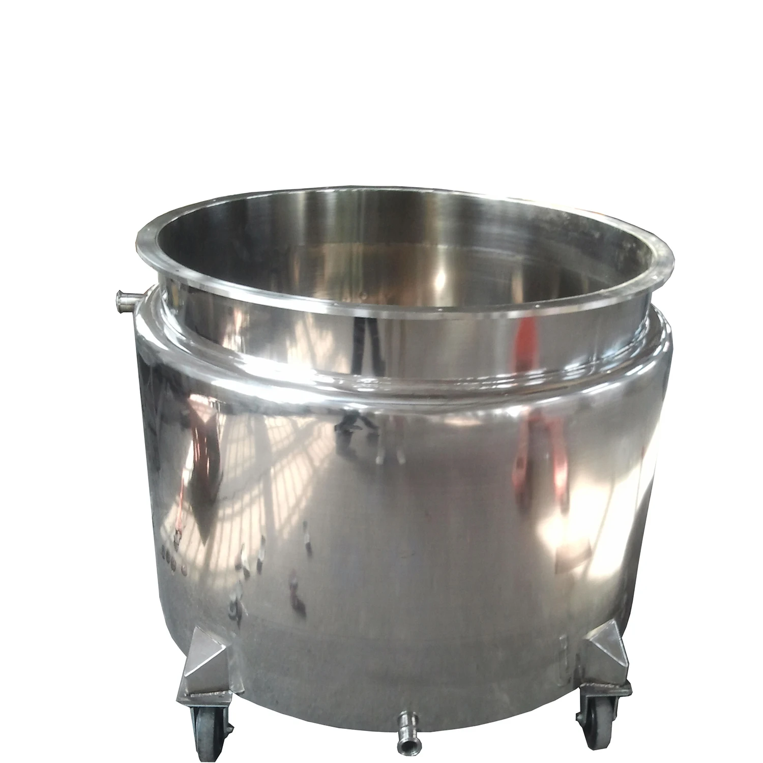Factory Direct Selling 200L Stainless Steel Double Jacket Mixing Tank/Vessel Used for Wet Grinding Equipment Component