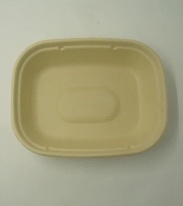 Ecofriendly PLA/PBAT filmed pulp tray for India curry /soup /water/Juicy food