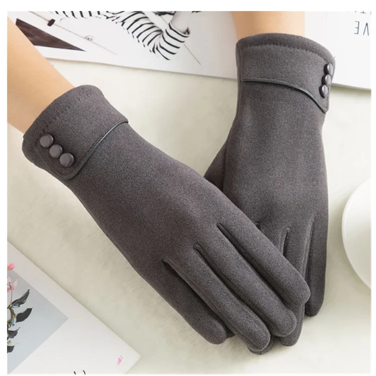 Wind Touch Screen Sports Wool Cycling Women Winter Warm Gloves for Skiing Hiking