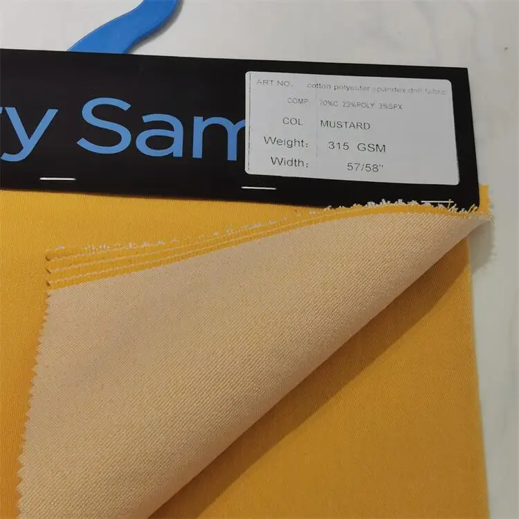Customized 70% Cotton 27% Polyester 3% Spandex Woven Fabric Elastic Polyester Spandex Fabric Cotton Spandex Fabric