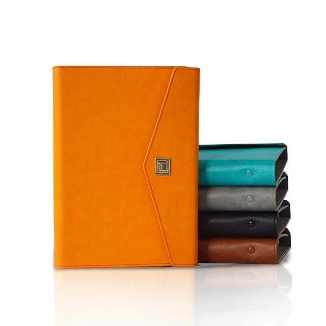 3 папки новый дизайн Note Book A5 пользовательские Note Book PU кожа Note Book Power bank Hardcover A5/Индивидуальный размер