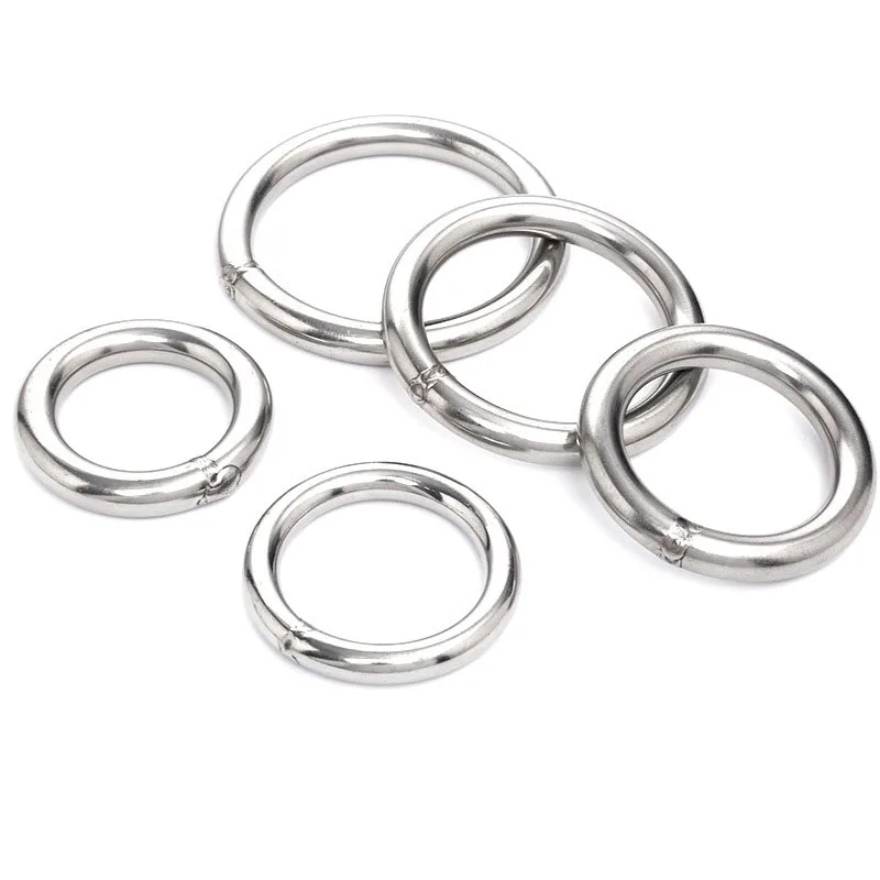 wholesale stainless steel welded smooth shiny metal round o ring