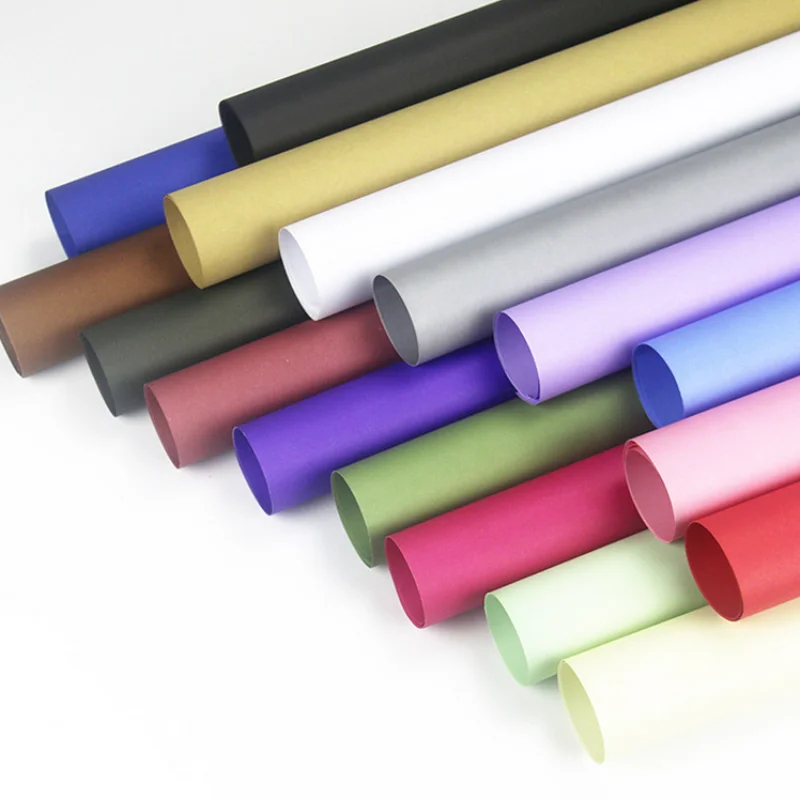 Custom pearlescent paper 100-300gsm coating one side or double side color Pearls paper