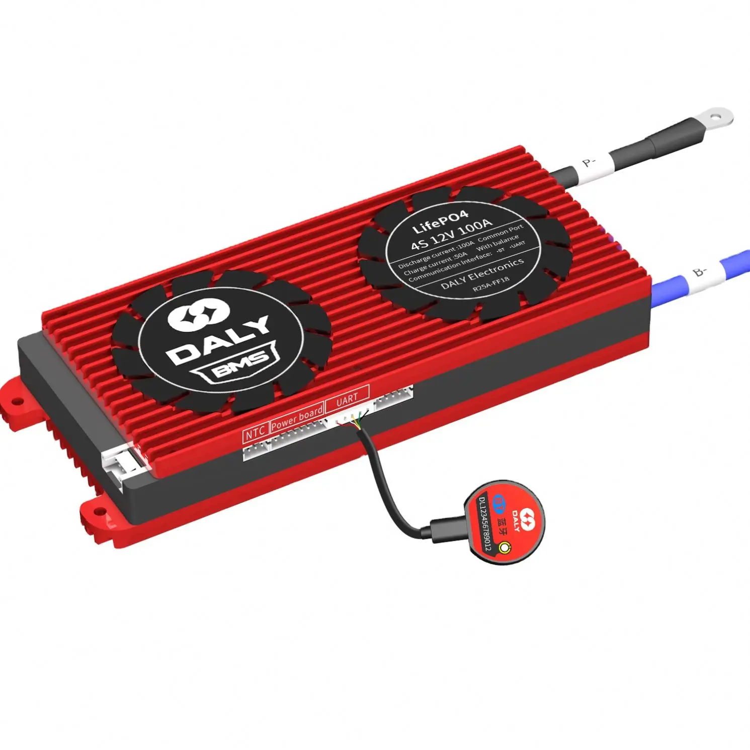 Daly BMS 4s/8s/16s UART/BT 40a 60a 100a 150a 200a 250a bms lifepo4 16S 48v smart bms lifepo4 16s