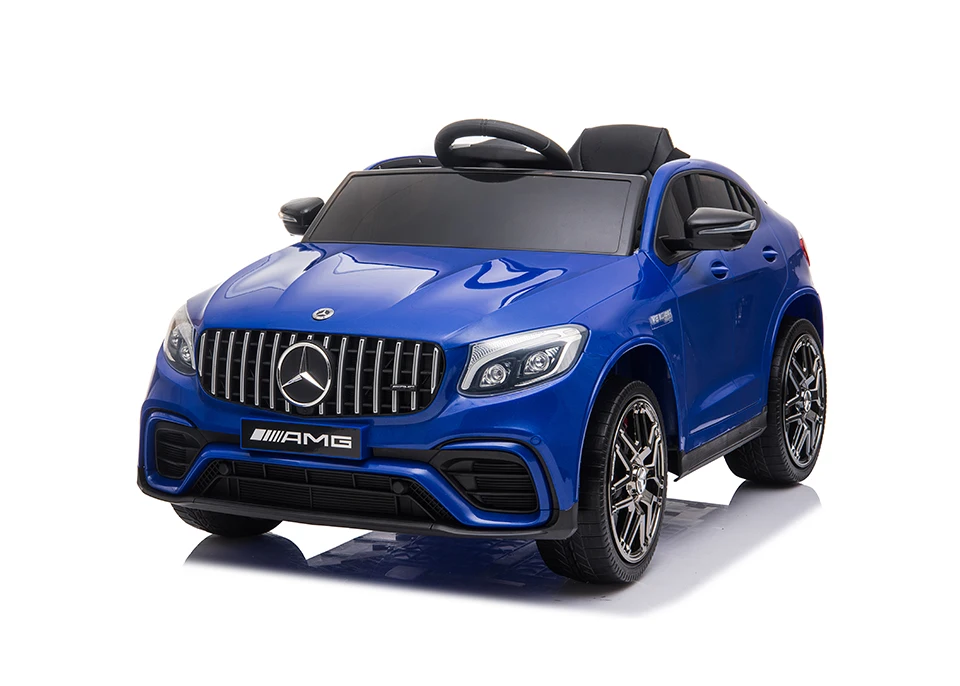 Licensed Mercedes-AMG GLC 63 S COUPE 2.4g Remote Control Ride-on Car Unisex Bluetooth USB Jack Adjustable Central Control Pedal