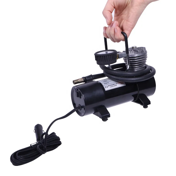 12 В постоянного тока, Автомобильный Автоматический компрессор давления, насос для накачки автомобильных шин с манометром