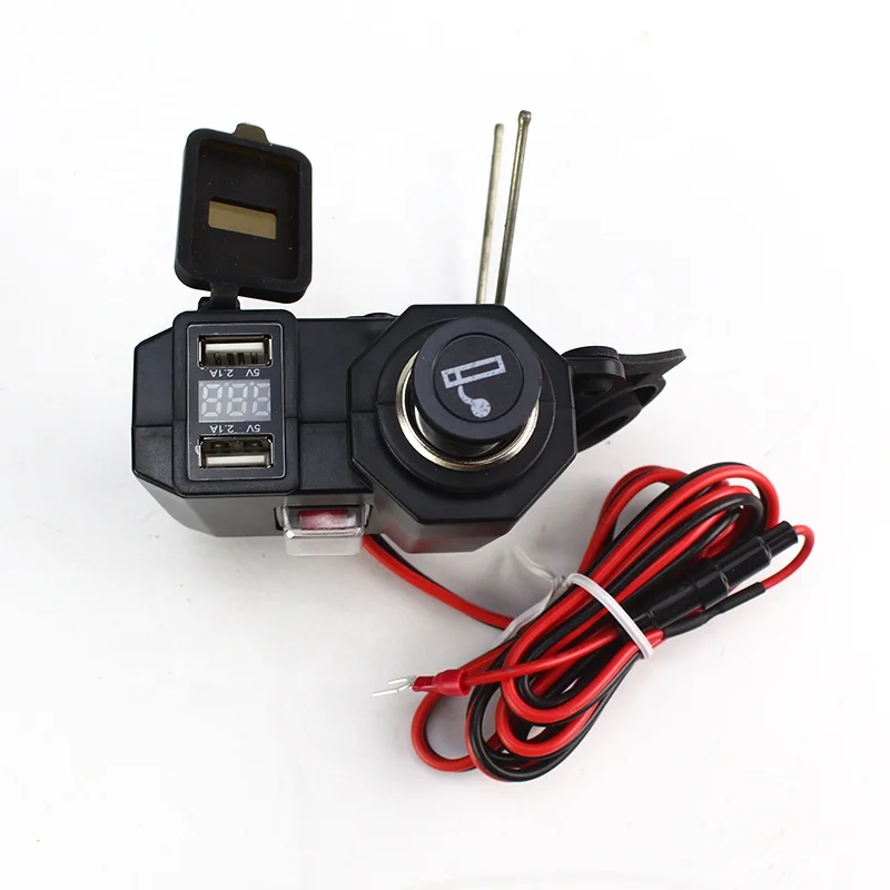 
Motorcycle USB Cigarette Lighter Dual USB Waterproof Electric Scooters 
