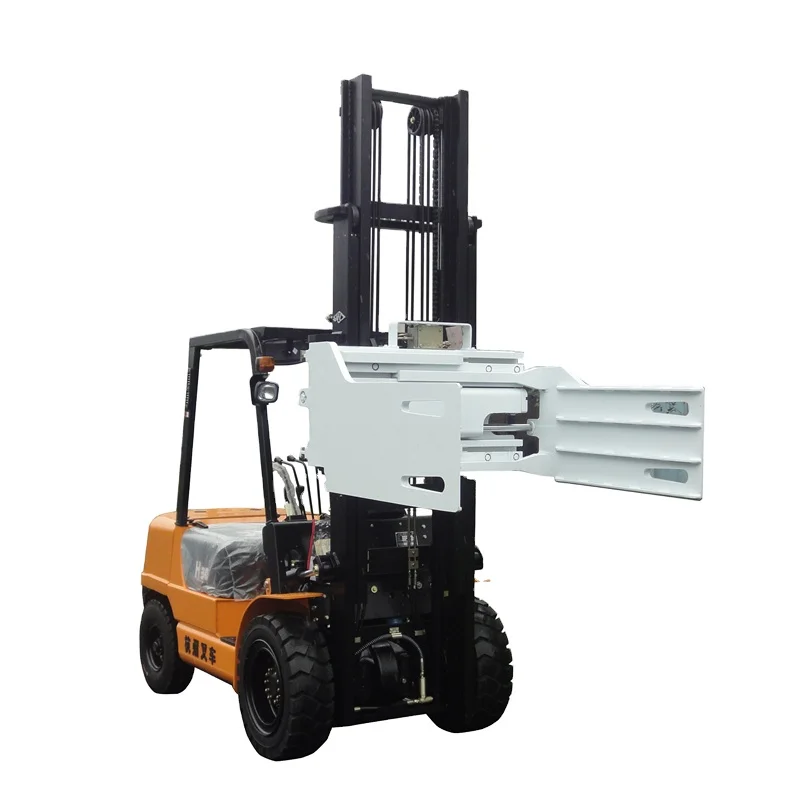 Diesel/LPG/electric forklift with XMVASTIE block clamps for bricks handle or side shift options