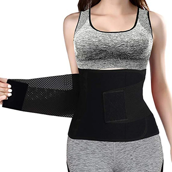 Adjustable sweat neoprene slim waist trimmer belt