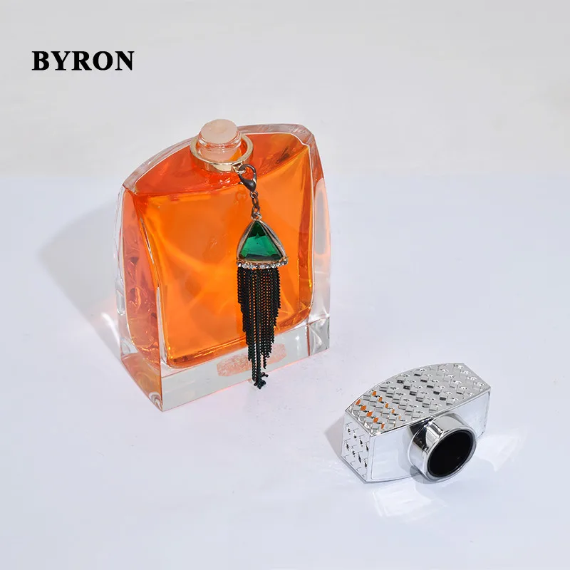 Manufacture Crimping Custom 100ml Hand Polished Glass Perfume Glass Bottles Oil Bottles