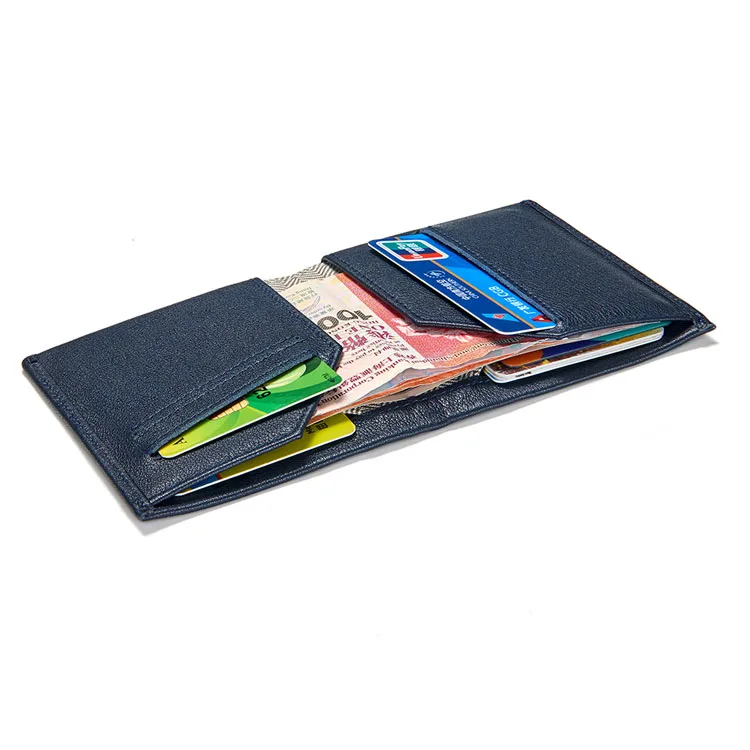 Wholesale Factory Directly Sales The Best Compact Wallet Rfid Blocking Bifold Super Slim Leather Card Wallet