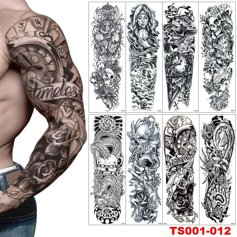 Оптовая продажа, индивидуальная Высококачественная Нетоксичная Временная водостойкая татуировочная наклейка на руку