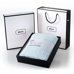 Wholesale 110*110cm  Six-Story Baby Cotton Bubble Yarn Soft Absorbent Beach Towel Children Quilt Bath Towel For Newborns