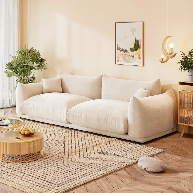 NOVA Modern Design Bread Creative Shape Couch Upholstered Sofa Comfort Fabric 2 Seater Sofa Couch Living Room Furniture Sets