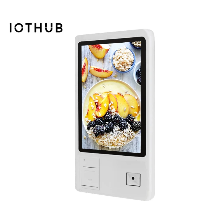 
For restaurant 24 inch self service payment machine touch screen self ordering kiosk 
