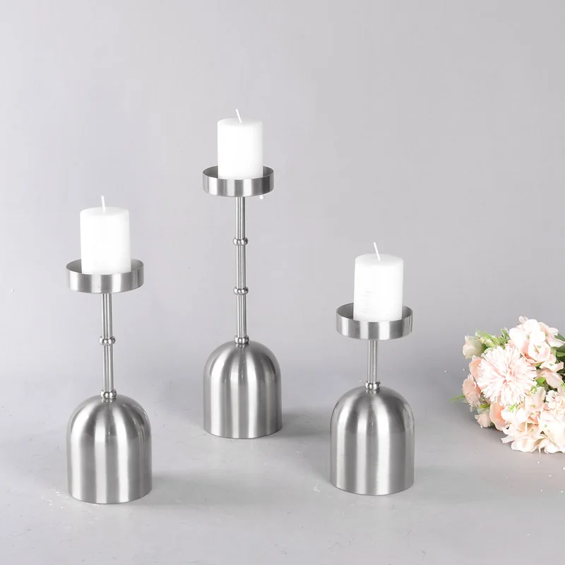 Golden Metal Desktop Candlestick For Wedding Party Festival Home Decor Candle Holder