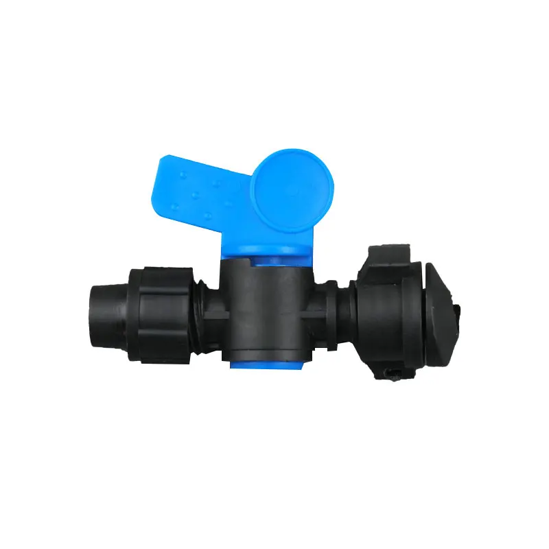 Irrigation pipe link valve for PE pipe