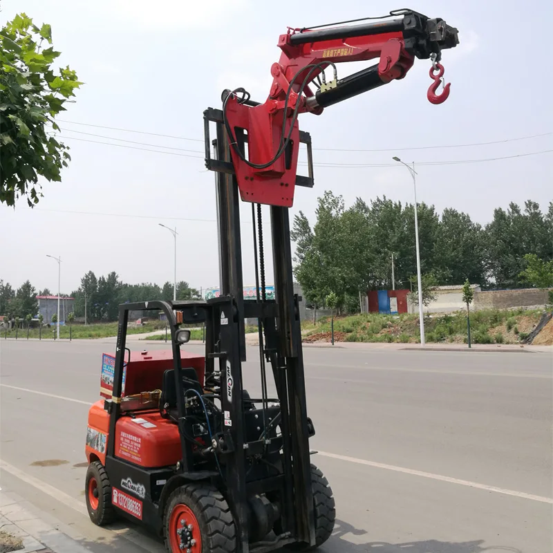 China Bob-Lift Heavy-duty 4 Ton Hydraulic Fly Jib Crane Matching Forklift For Sales