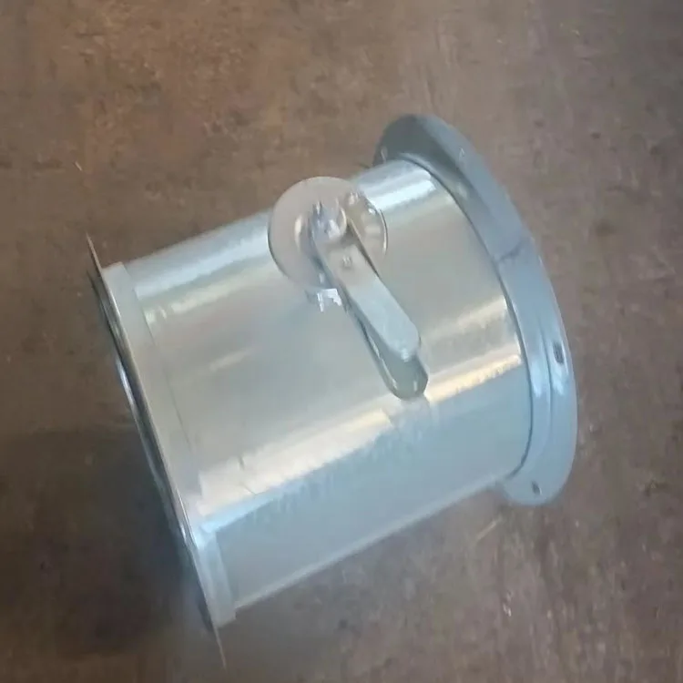 Manufacturer Wholesale Manual Control Ventilation Duct Galvanized Butterfly Valve