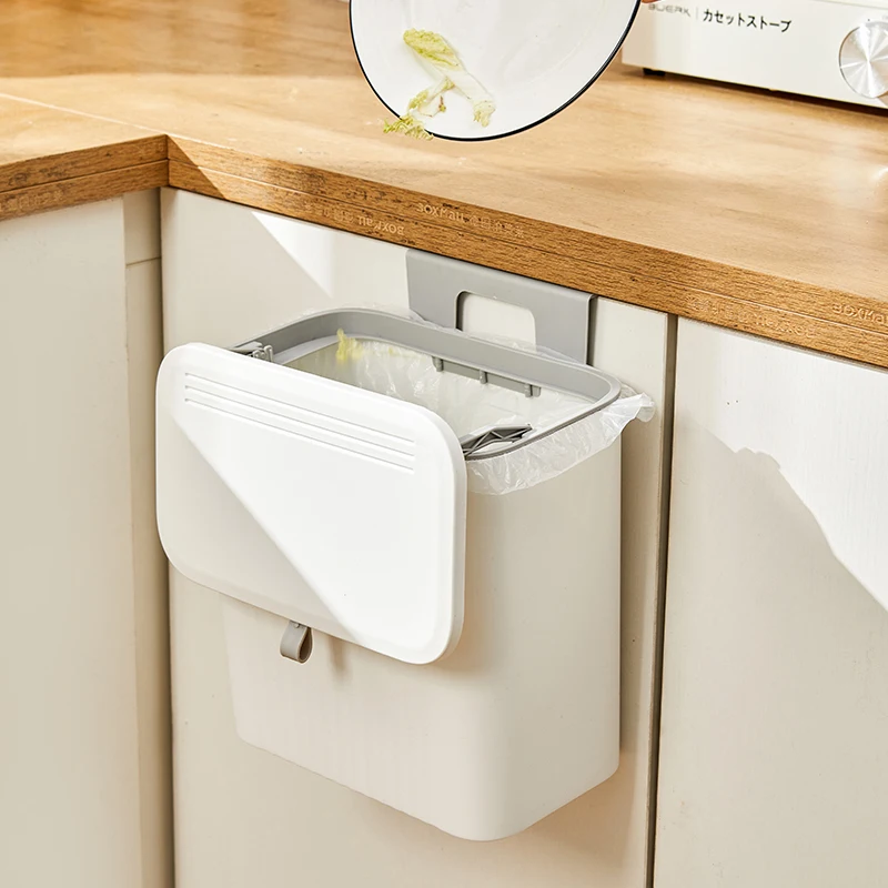 Recycle Bin Kitchen Wall Hanging Portable Waste Bins Room Dustbins Plastic Trash Bin China Supplier