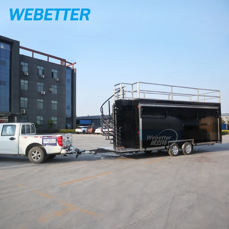 Двухэтажный мобильный бар из нержавеющей стали грузовик для пива еды продуктовый магазин кейтеринг 2-этажный трейлер караван продажи