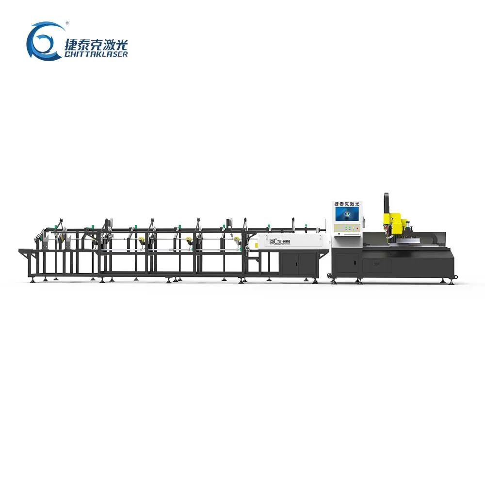 2024 Hot sale CTK-X13 High speed 3D automatic laser pipe cutting machine furniture  industry