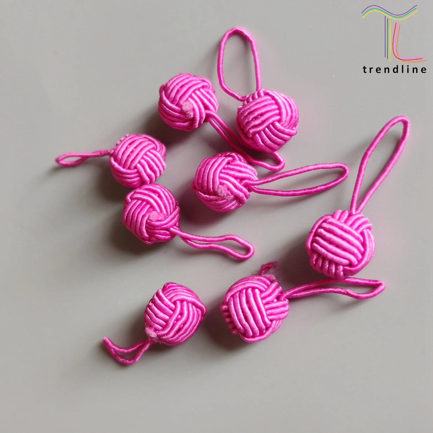handmade chinese knot frog closure buttons with 2cm long loop for custoums