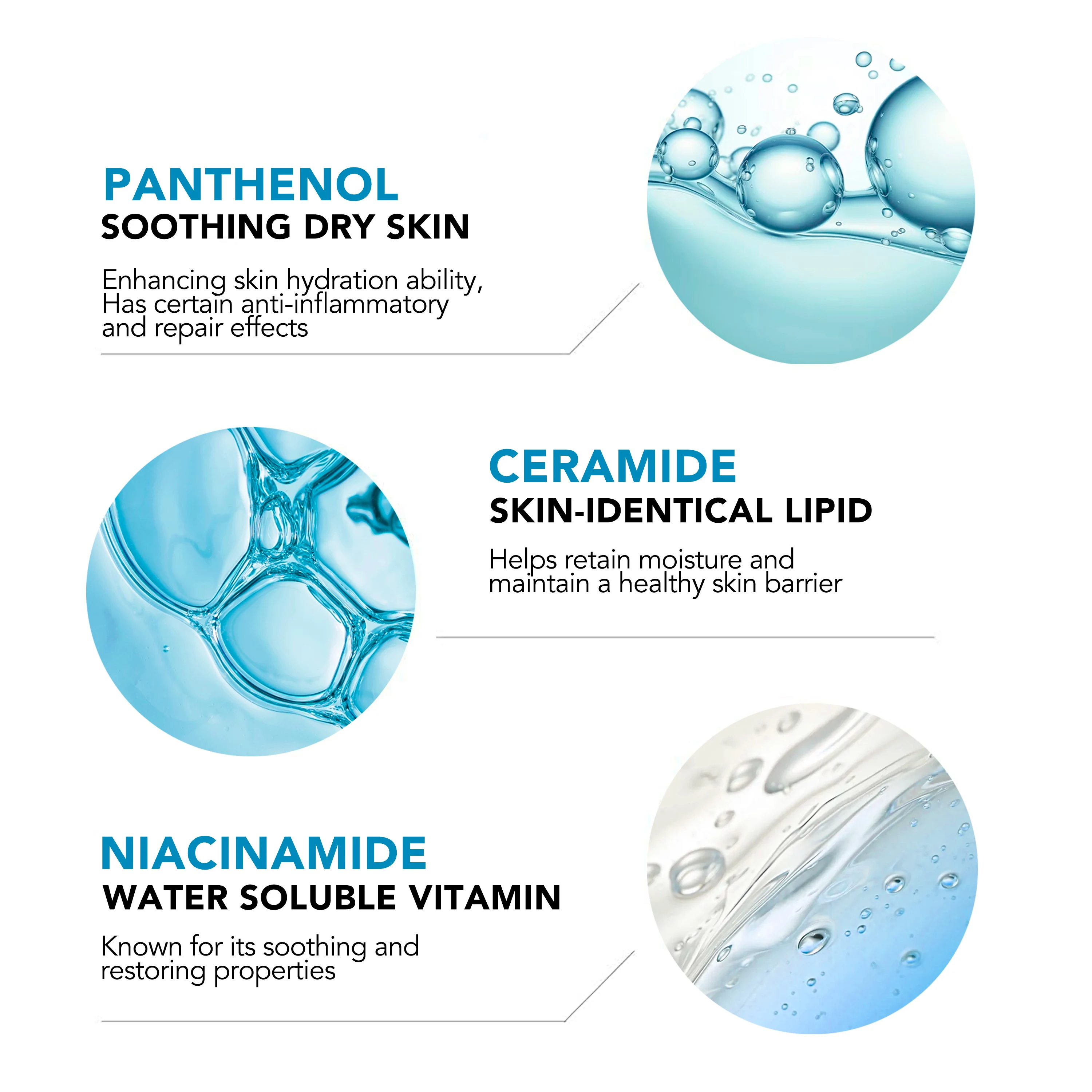 Hydrating Foaming Facial Ceramide Cleanser Beauty Cleanser Nicotinamide Facial Skin Care Set Nicotinamide Facial Cleanser Foam