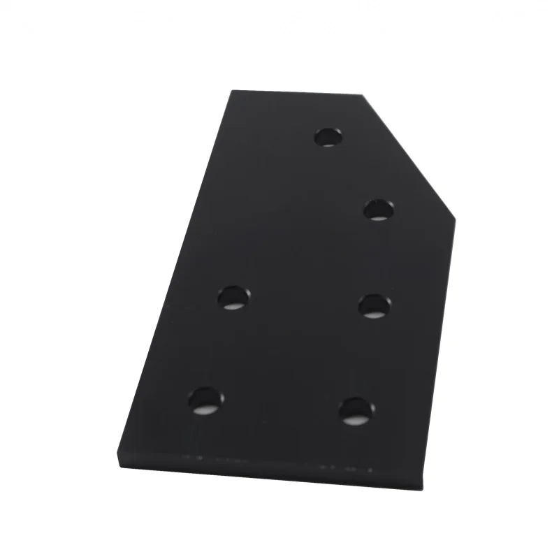 Factory Custom imperial 15 series 3' x  5 '  aluminum  6 Hole - 60 Degree Angled Flat Plate for aluminum profile  #6476