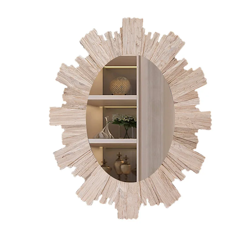 MOK Home hotel bathroom living room decorative framed MDF mirror
