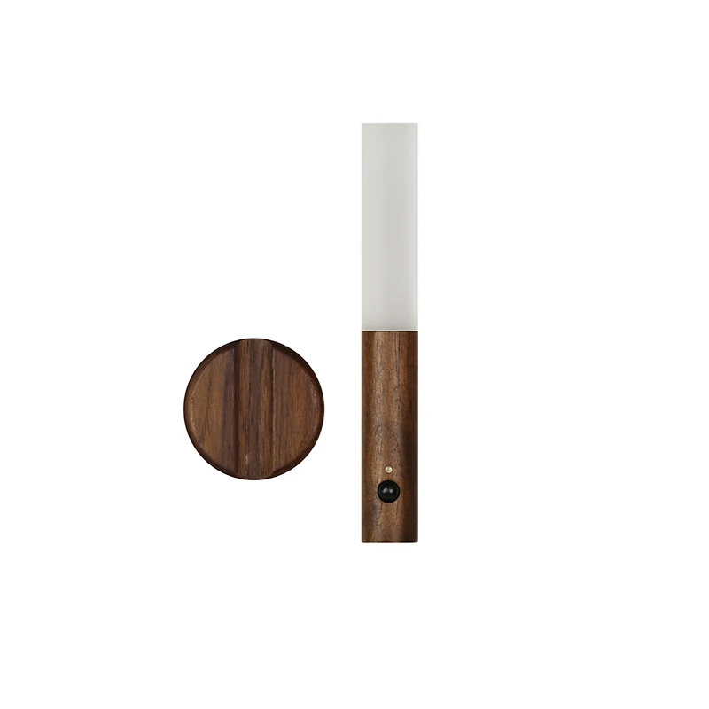 Magnetic Portable Rechargeable mini led flashlight Wood Induction Sensor Light Lamp