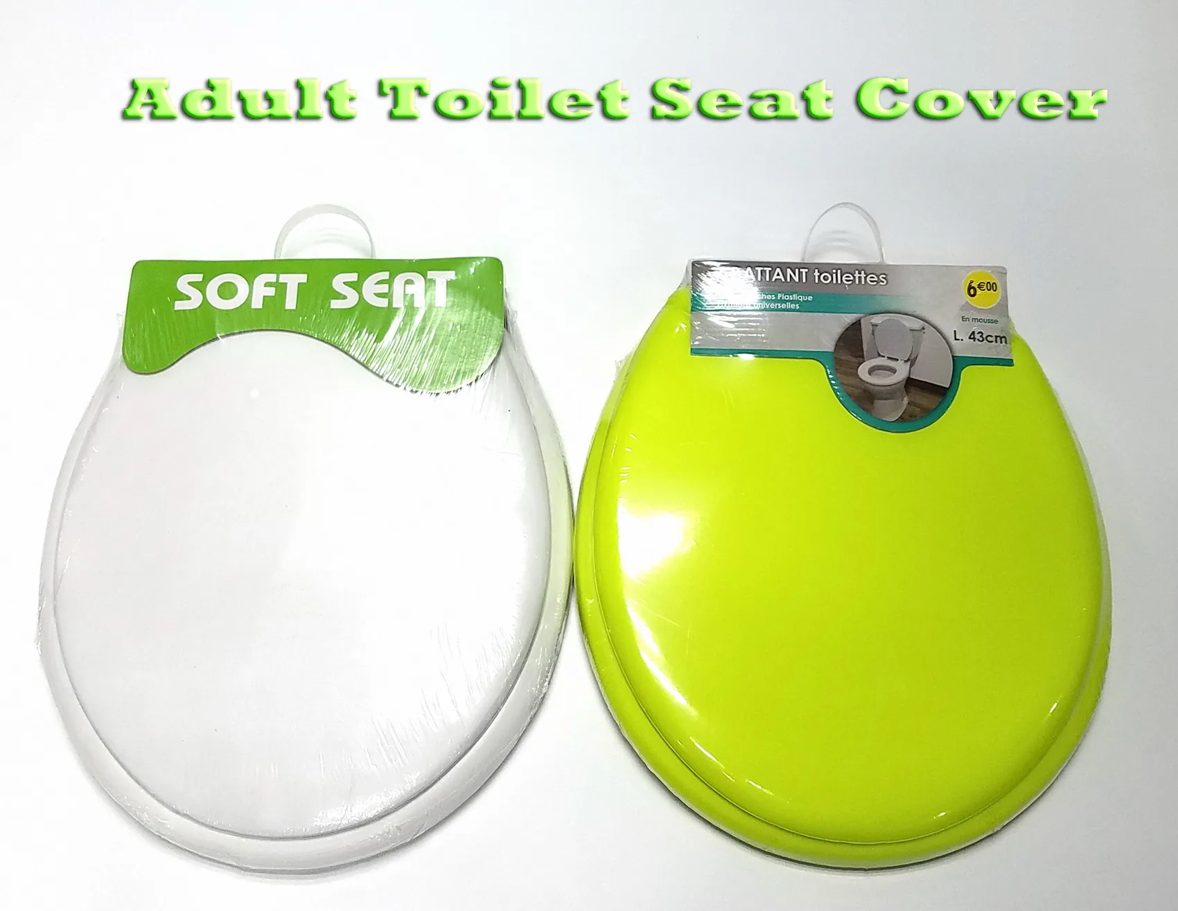 Мягкий чехол на сиденье унитаза, с принтом