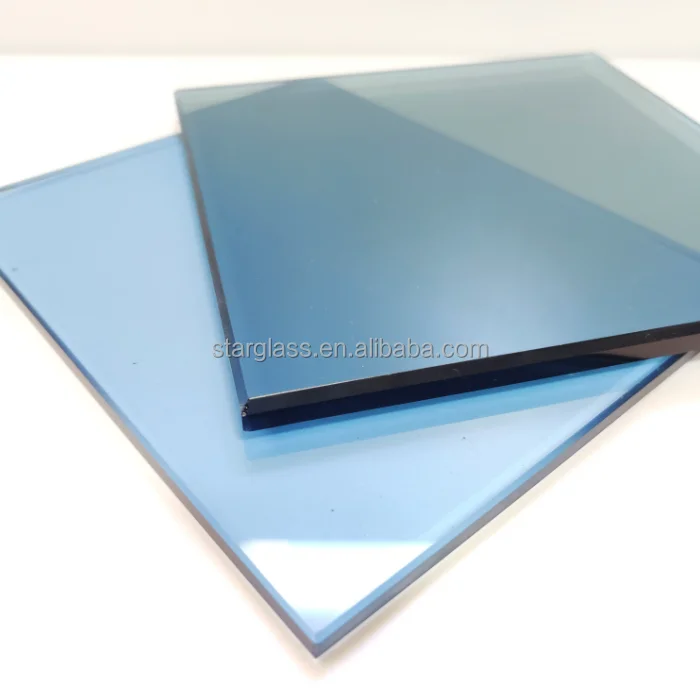 Ford Blue Dark Blue Tinted 3mm Thick Flat Reflective Glass for Bathroom Exterior Curtain Wall and Interior Decoration