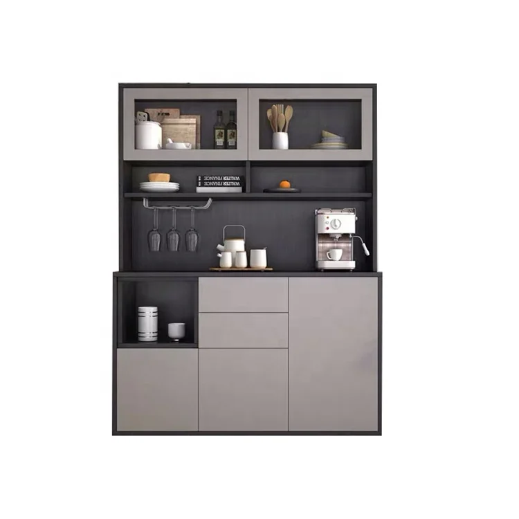wooden  home living room Furniture bookshelf Wine Storage Sideboard Display kitchen Wood Cabinets