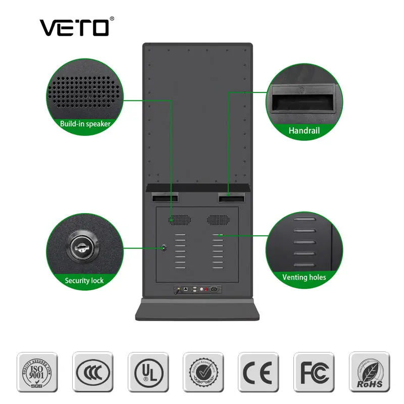 55inch vertical indoor android lcd high resolution advertising screen digital signage interactive display