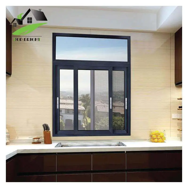 
China OEM Superhouse Aluminium Windows and Doors Aluminium Double Glass Sliding Balcony Window 